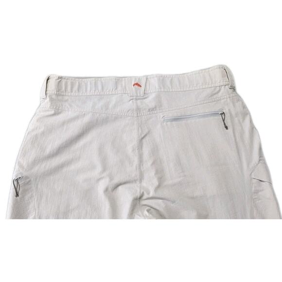 Simms Fishing Pants XL Beige Quick Dry Nylon Spandex Outdoor Hiking Travel - Picture 6 of 16